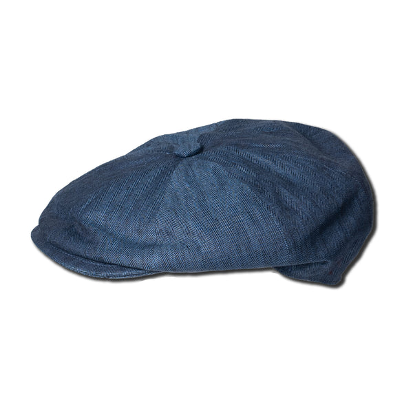 Newsboy top cap linen