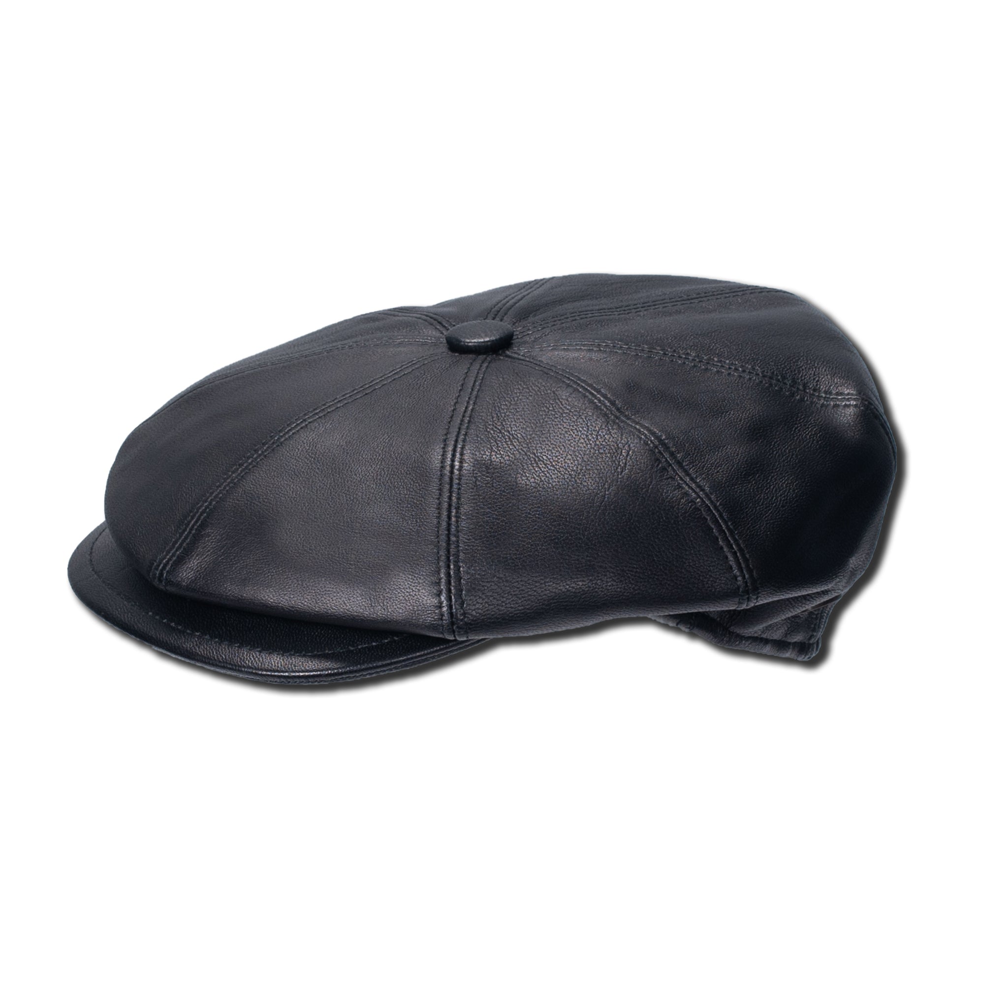 【格安saleスタート】 Leather Newsboy Cap by Luigi Baroni - Bencraft Hatters 帽子